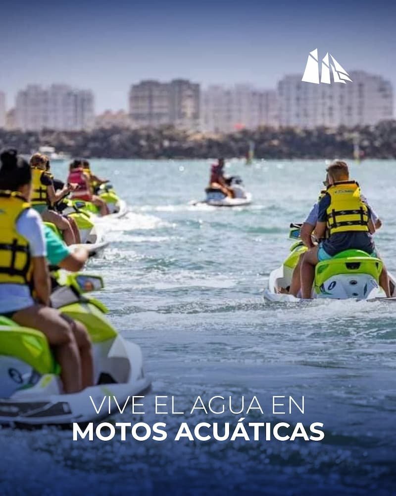 Excursión organizada en motos de agua por la Bahía de Cádiz desde el puerto deportivo de Puerto Sherry.
